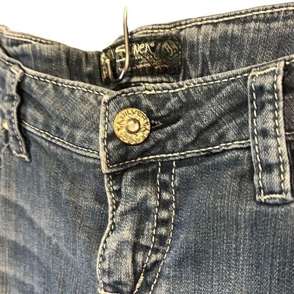 Silver Jeans Co Flare Leg Embellished Pockets‎ Denim Jeans - Picture 5 of 10